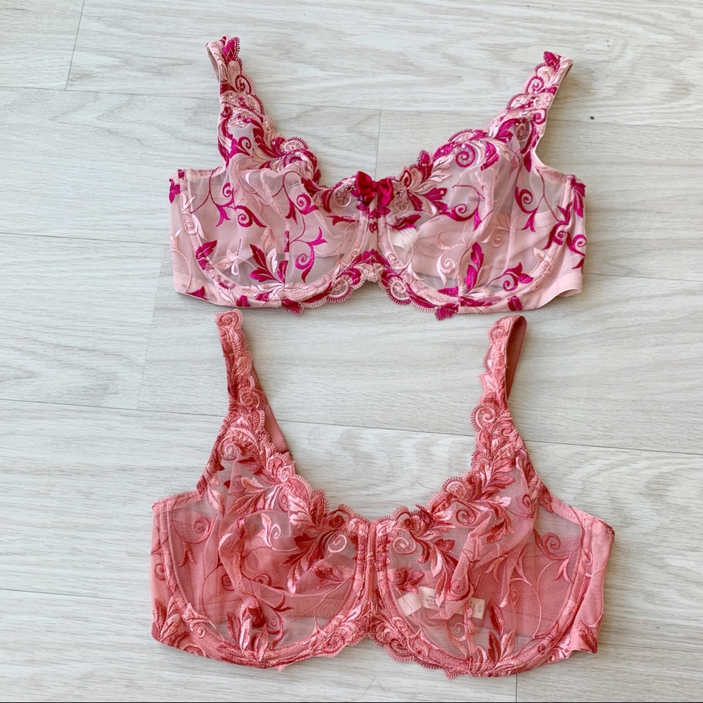 Lot of 2 lingerie bras size 36DD and 38DD
